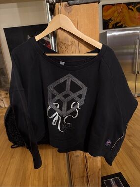 G-Star Black Sweatshirt with Silver Graphic